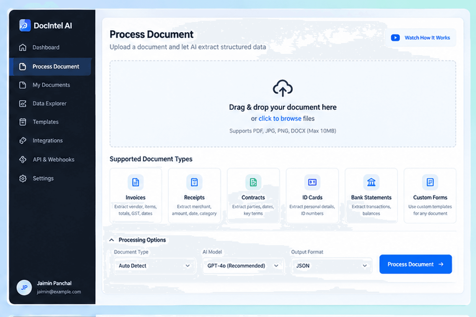 DocIntel AI — Multimodal Document Intelligence Platform — visual 2