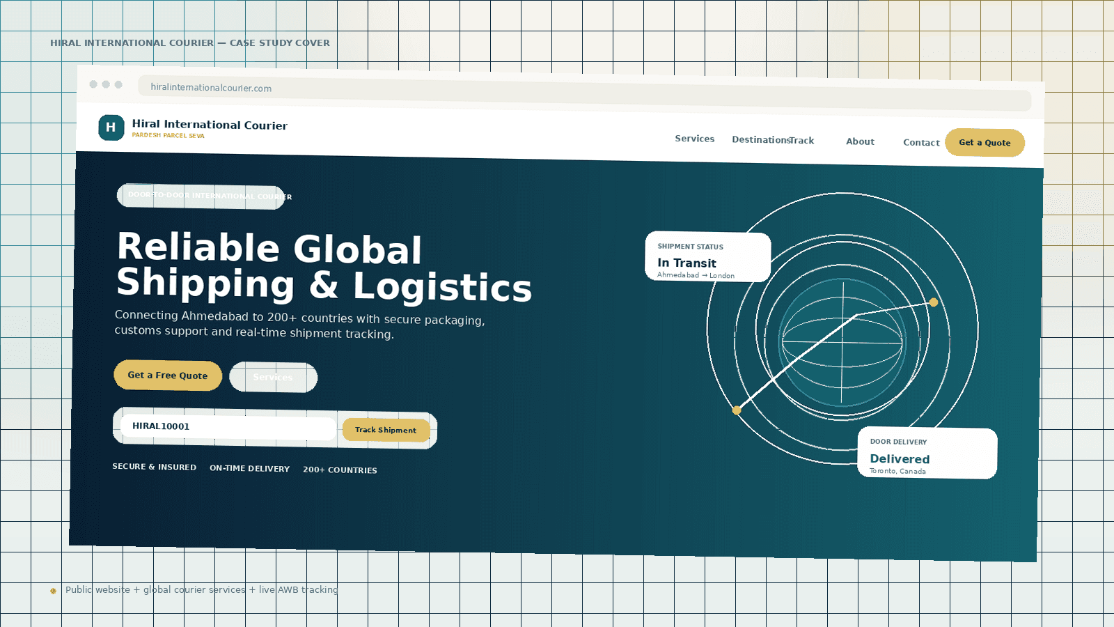 Hiral International Courier — Global Shipping & Tracking Platform