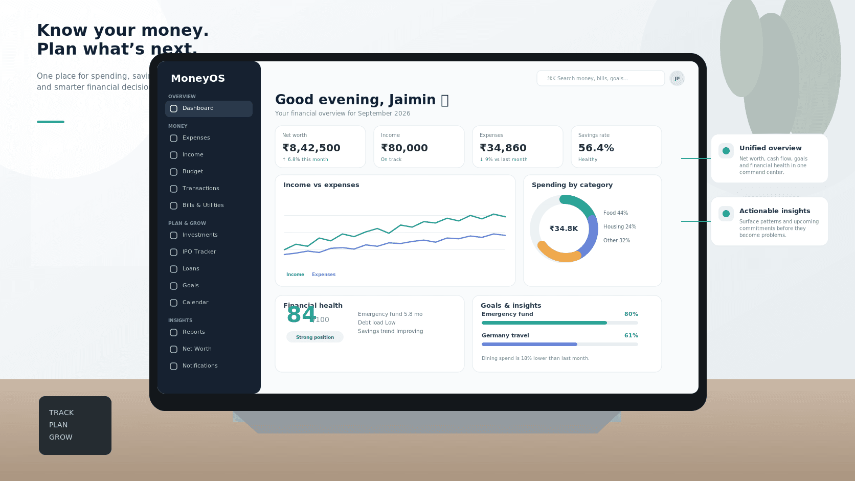 MoneyOS — Personal Finance Management Platform