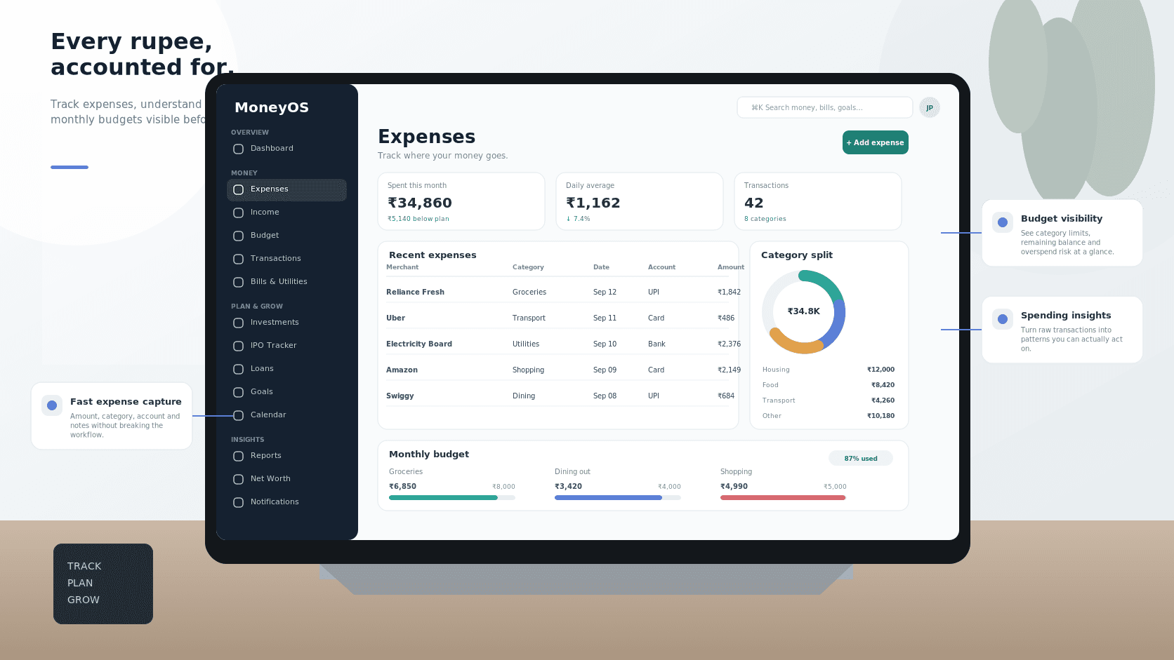 MoneyOS — Personal Finance Management Platform — visual 3
